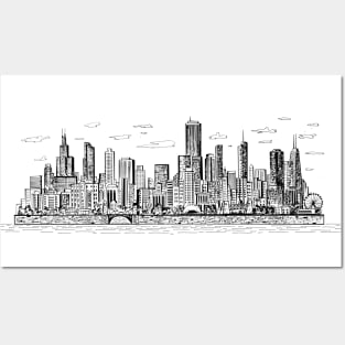 Chicago Buildings Posters and Art